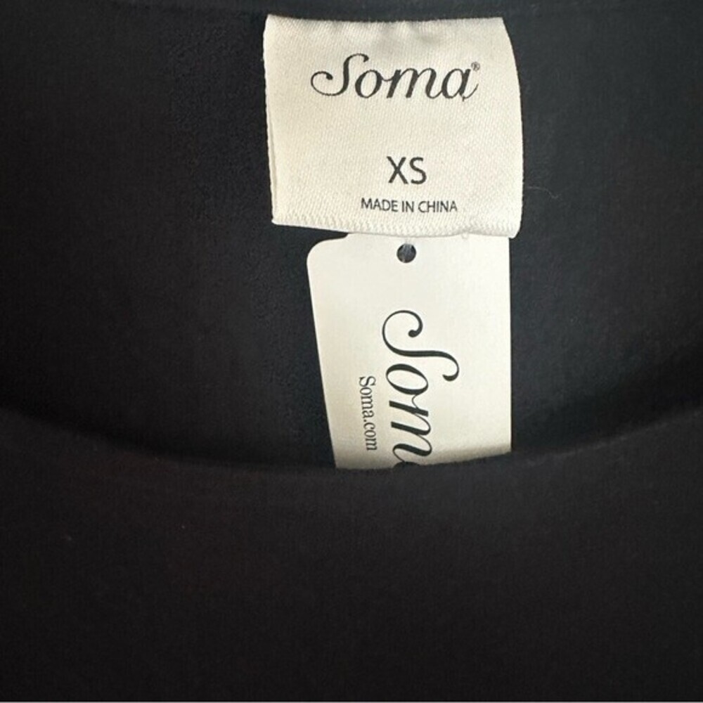 Soma Soft Jersey Side Slit Tunic Cranberry Size XS - Picture 2 of 6